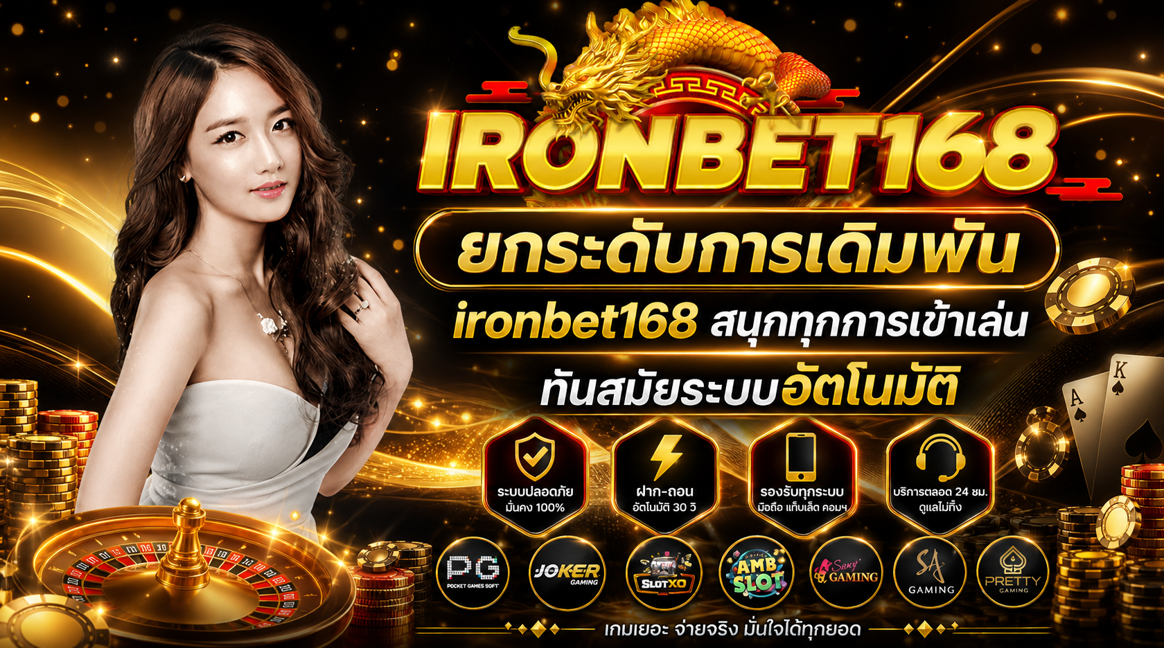 ยกระดับการเดิมพัน ironbet168 สนุกทุกการเข้าเล่น ทันสมัยระบบอัตโนมัติ